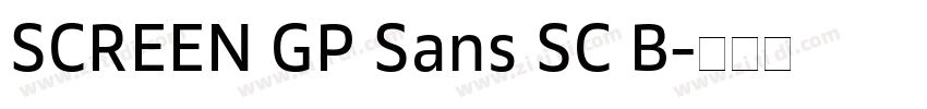 SCREEN GP Sans SC B字体转换